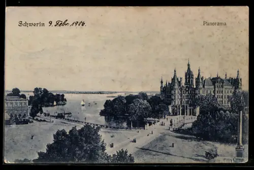 AK Schwerin, Panorama des Ortes