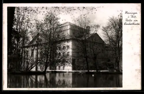 AK Meiningen i. Thür., Partie am Landestheater
