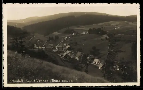 AK Vesser in Thür., Ortsansicht aus der Vogelschau