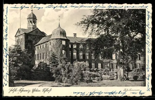 AK Eutin /Holst. Schweiz, Blick zum Schloss