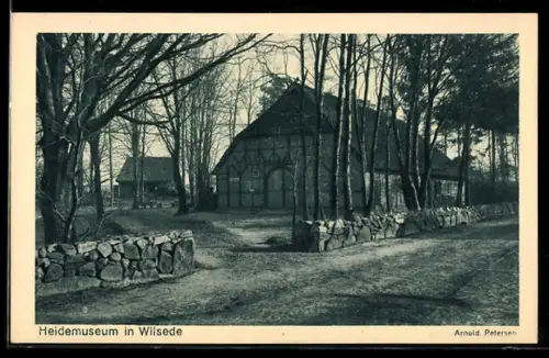 AK Wilsede /Lüneburger Heide, Partie am Heidemuseum