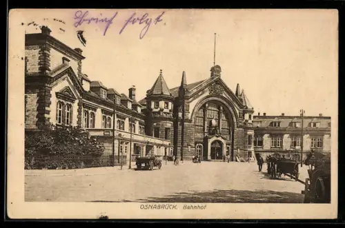 AK Osnabrück, Partie am Bahnhof
