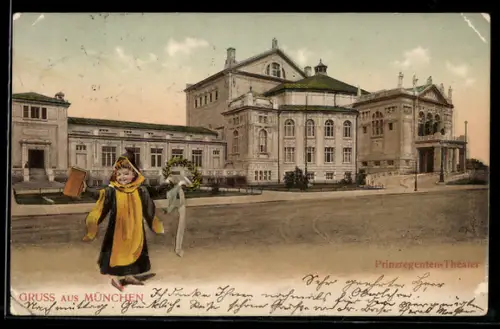 AK München, Prinzregenten-Theater, Münchner Kindl