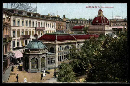 AK Wiesbaden, Kochbrunnen
