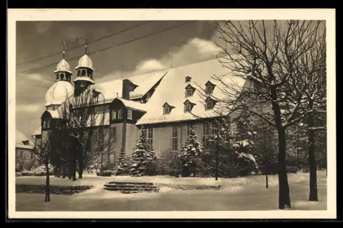 AK Clausthal-Zellerfeld, Kirche im Schnee
