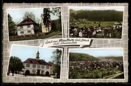 AK Maulburg /Lörrach, Kirche und Totalansicht