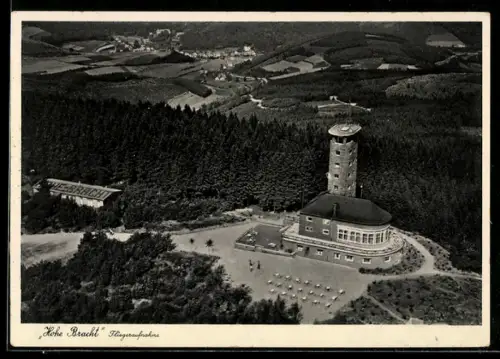AK Hohe Bracht /Olpe, Aussichtsturm, Gaststätte Hohe Bracht