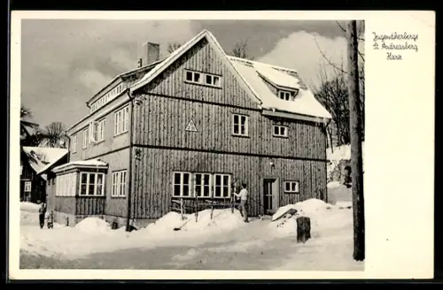 AK St. Andreasberg /Harz, Jugendherberge, Eigenheim des Landesverbandes Hannover