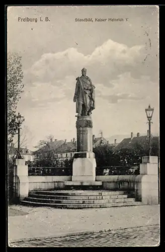 AK Freiburg i. B., Standbild Kaiser Heinrich V