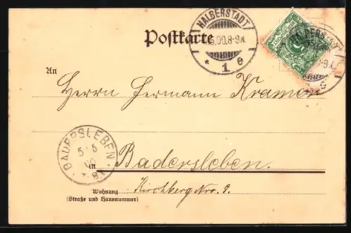 AK Halberstadt, Domplatz mit Dom