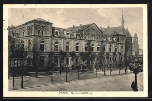 AK Essen, Huyssensstiftung mit Strassenpartie