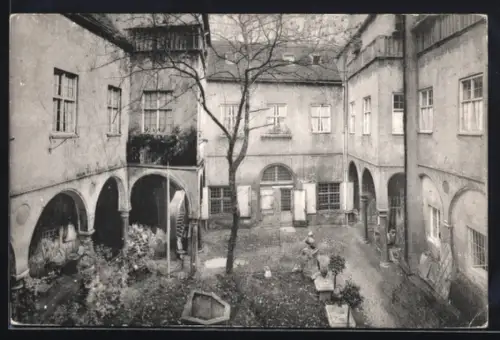 AK Augsburg, Damenhof im Fuggerhaus