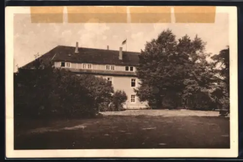 AK Bad Salzgitter /Harz, Kniestedt, Hotel mit Strassenpartie