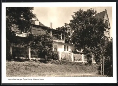 AK Memmingen, Aussenansicht der Jugendherberge Engelsburg