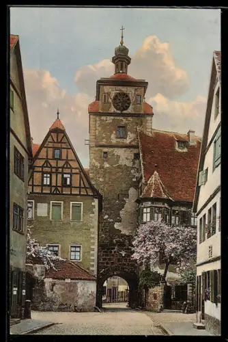 AK Rothenburg o. T., Weisser Turm