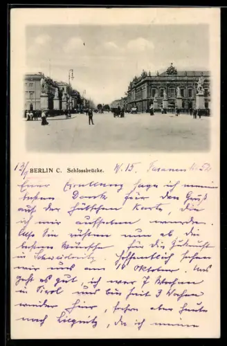 AK Berlin C., Schlossbrücke