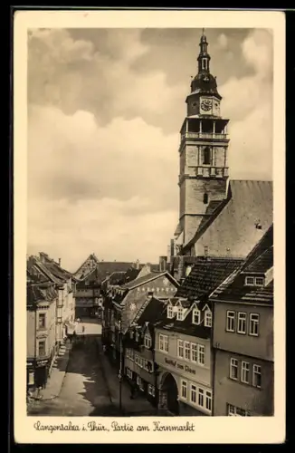AK Langensalza i. Thür., Partie am Kornmarkt