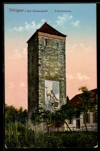 AK Villingen i. bad. Schwarzwald, Romeiusturm
