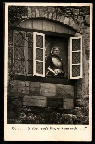 AK Tecklenburg im Teutoburger Wald, Götz von Berlichingen während der Freilichtspiele 1937