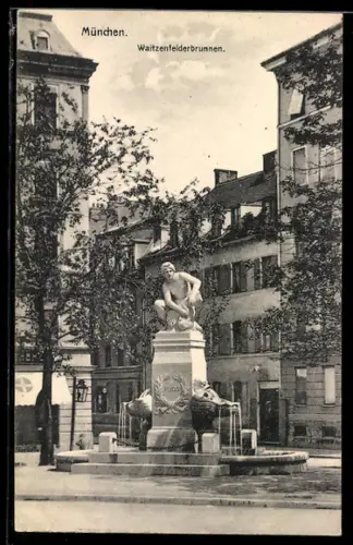 AK München, Waitzenfelderbrunnen