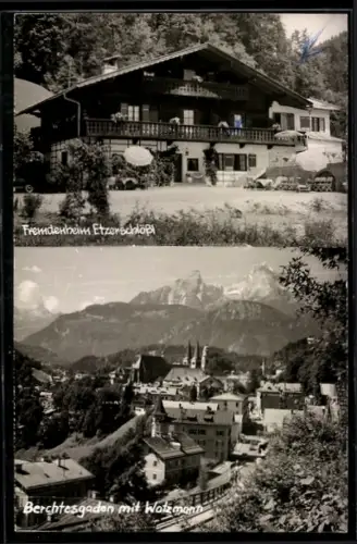AK Berchtesgaden, Fremdenheim Etzerschlössl, Watzmann