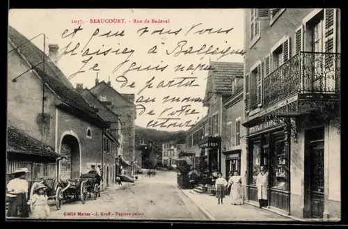 AK Beaucourt, Rue de Badeval