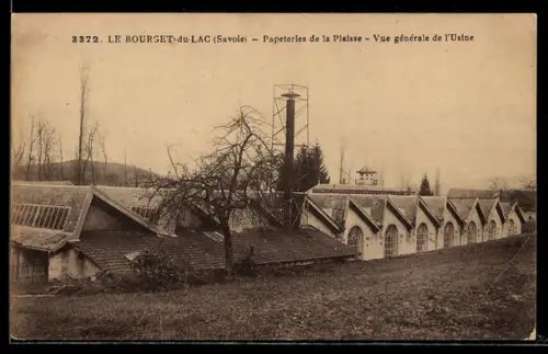 AK Le Bourget du Lac, Papeteries de la Plaisse, Vue générale de l`Usine