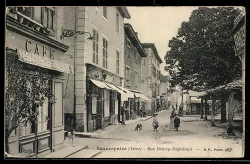 AK Beaurepaire, Rue Deluzy-Dufeillant, Strassenpartie