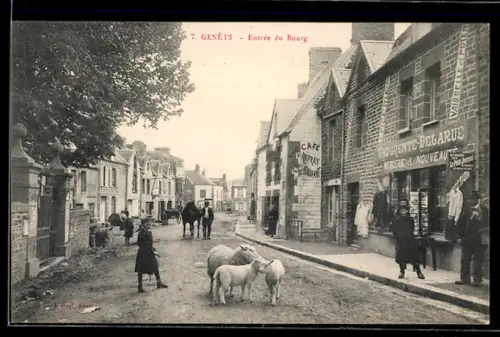 AK Genéts, Entree du Bourg, AK-Verkauf