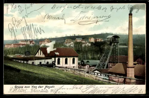 AK Saarbrücken, Kohlen-Grube Von der Heydt