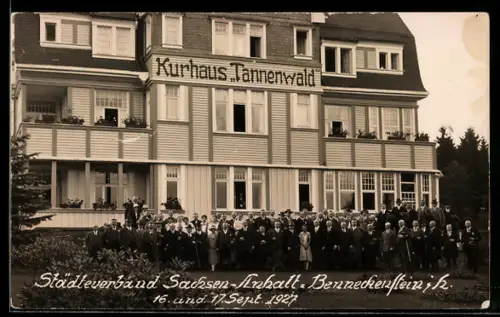 AK Benneckenstein, Kurhaus Tannenwald, Städtlerverband Sachsen-Anhalt