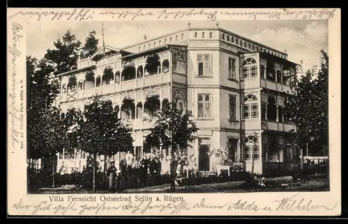 AK Sellin a. Rügen, Hotel Villa Fernsicht