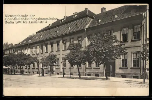 AK Berlin-Kreuzberg, Dienstgebäude der Ober-Militär-Prüfungskommision, Lindenstrasse 4