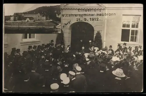 AK Heilbronn, Einweihung v. Lehrerseminar 1912