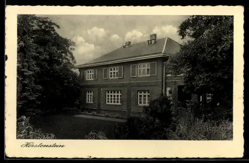 AK Berlin-Marienfelde, Horstensteiner Baumschulen Rudolf Wilke, Gebäude, Werbekarte