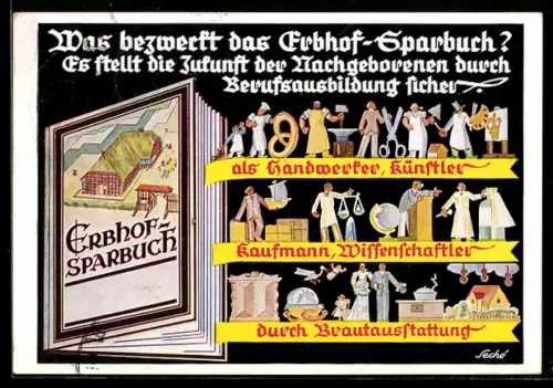 AK Erbhof-Sparbuch, Sicherstellung der Zukunft der Nachgeborenen durch Berufsausbildung