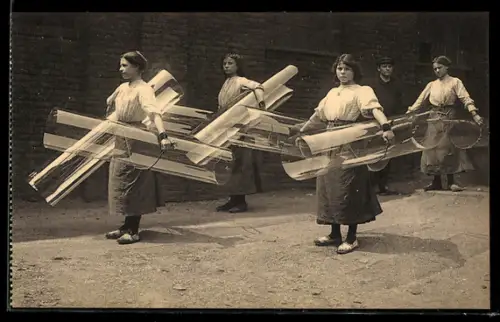 AK La Verriere, Portage des cylindres, Glas