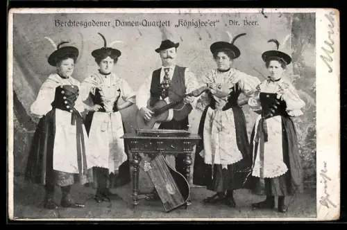 AK Berchtesgaden, Berchtesgadener Damen-Quartett Königsee`er