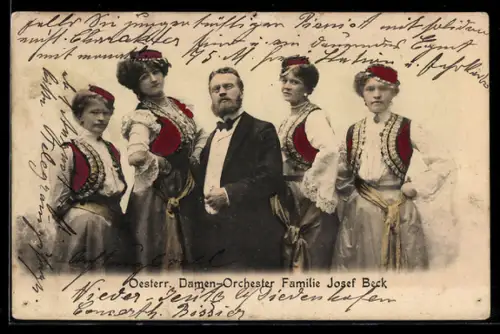 AK Oesterreichisches Damenorchester Familie Josef Beck