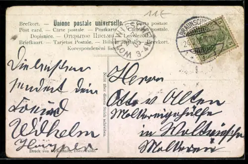 AK Damen-Trompeter-Corps Humoresk mit Instrumenten