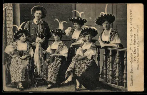 AK Kärntner Damen-Quintett D` Tentschacher Goscherl`n, Dir. Theo Hofmann