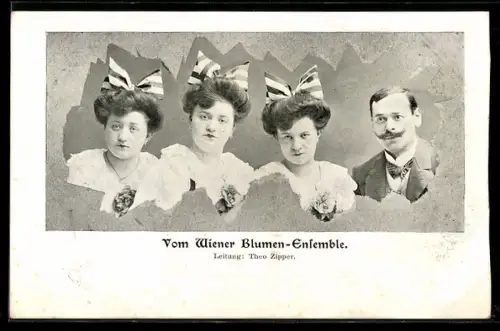 AK Damenorchester Wiener Blumen-Ensemble