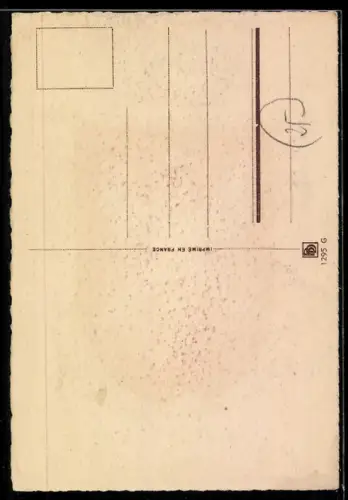 AK Roussillon, Wappen auf Mauer-Hintergrund