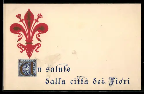 Präge-AK Città dei Fiori, Wappen