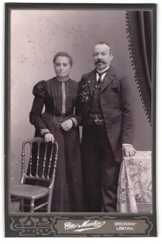 Fotografie Otto Martin, Dresden-Löbtau, Reisewitzer Strasse 18, Porträt eines Paares