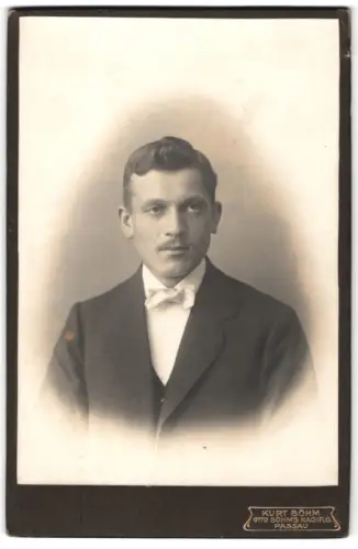 Fotografie Kurt Böhm, Passau, Portrait eines Mannes