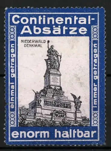 Reklamemarke Continental-Absätze, Niederwalddenkmal