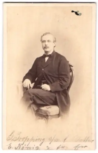 Fotografie unbekannter Fotograf und Ort, Porträt Georg Propping, Bankdirektor der Oldenburgischen Spar- u. Leihbank