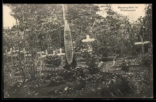 AK Massengräber im Priesterwald, Kriegsgräber
