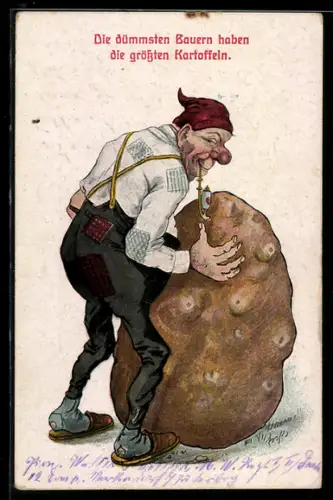 AK Die dümmsten Bauern haben die grössten Kartoffeln